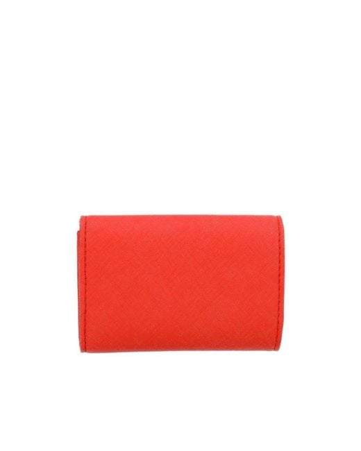 Vivienne Westwood Red Tri-Fold Wallet