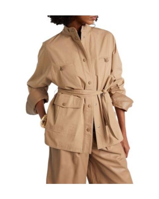 Yves Salomon Natural Lightweight Cotton Jacket