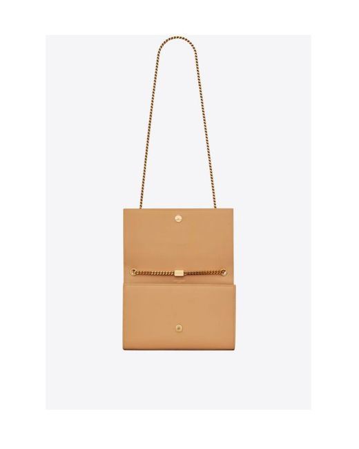 Saint Laurent White Kate Medium Shoulder Bag