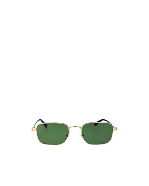 Montblanc Green Rectangle-Frame Sunglasses for men
