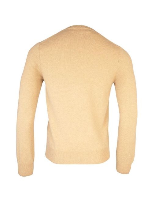 COMME DES GARÇONS PLAY Natural Heart-Motif V-Neck Jumper for men