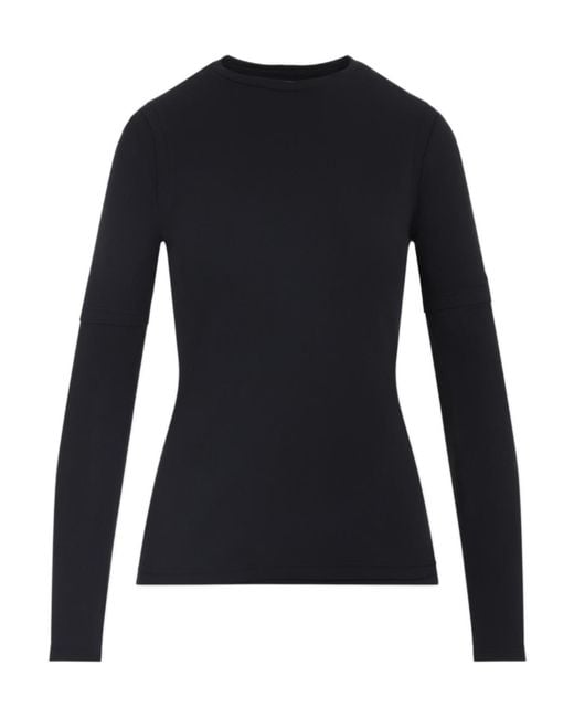 Jil Sander Black 3 Pack Logo Embroidered Top