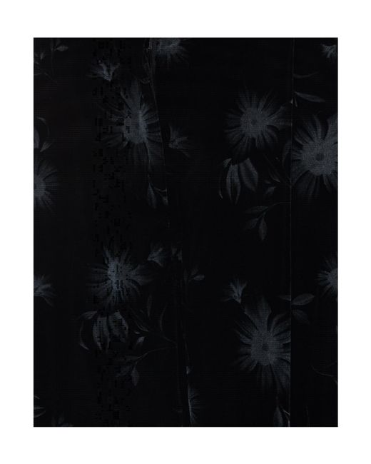 Pinko Black Ducato Floral-Print Trousers