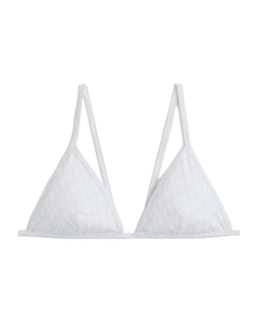 Dior White Iviera Bikini Top