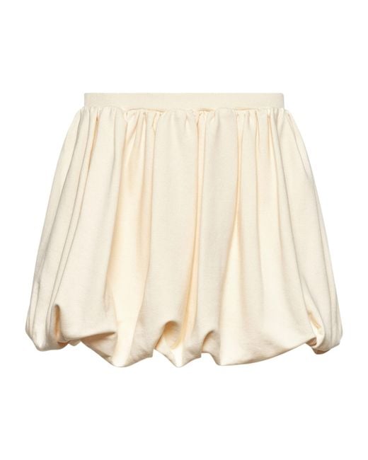 Marni Natural Pleated Mini Skirt