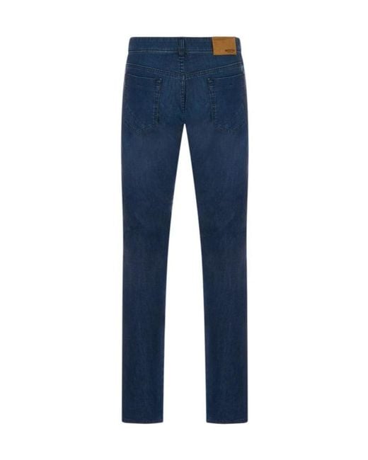 Incotex Blue Division Logo Patch Jeans for men