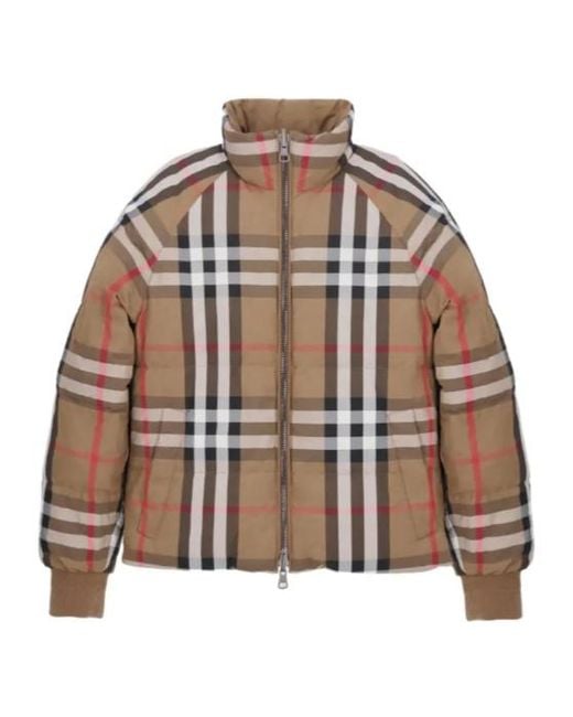 Burberry Brown Reversible Nylon Puffer Jacket