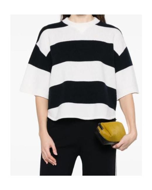 Dorothee Schumacher Black Striped Sweater