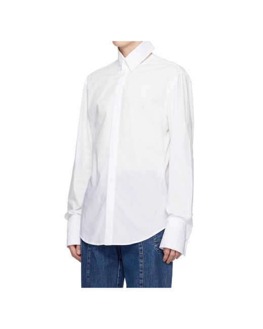 Jean Paul Gaultier White Folded Cuff Shirt for men