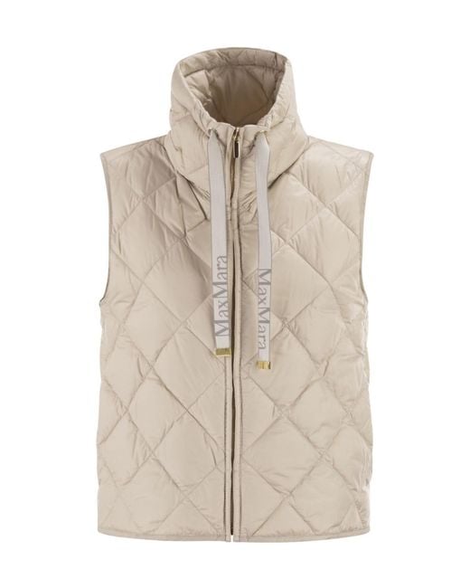 Max Mara Natural The Cube Tregic Zip-Up Drawstring Gilet