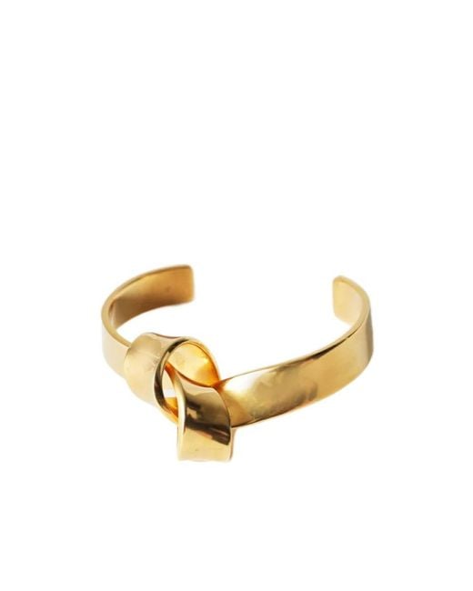 Céline Metallic Knot Flat Bracelet