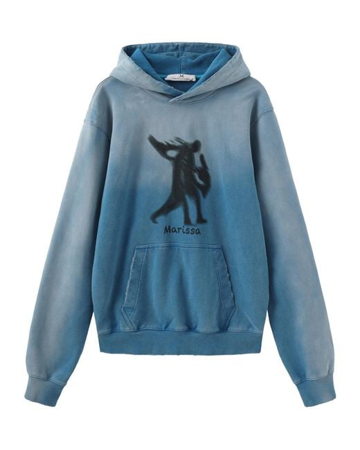 Marissa Chiara Blue Long-Sleeved Sweatshirt for men