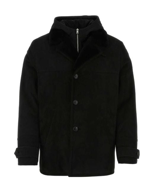 Prada Black High-Neck Long-Sleeved Jacket for men