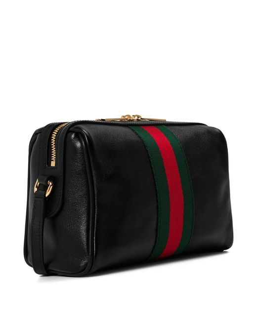 Gucci Black Grainedleather Barrel Bag