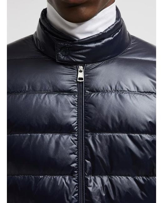 Moncler Blue Zip-Up Padded Jacket for men