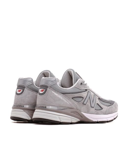 New Balance Gray Lace Up Sneakers for men
