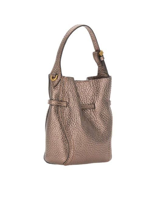 Gianni Chiarini Brown Sienna Small Bucket Bag