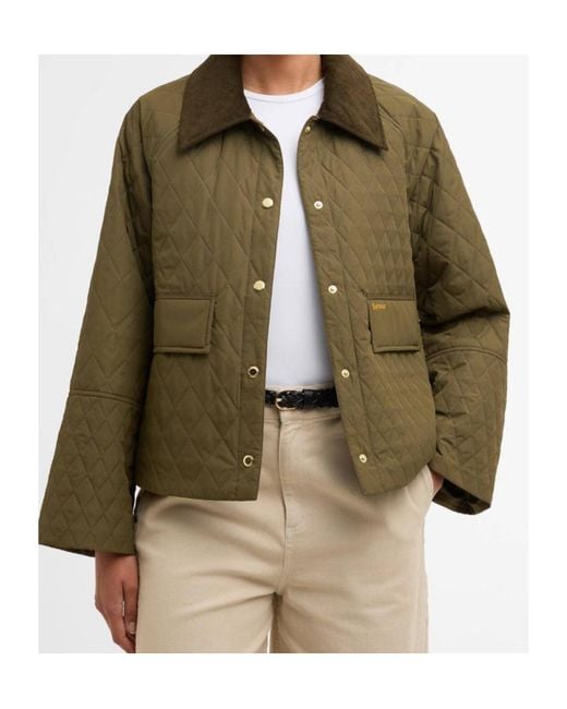 Barbour Green Kirby Quilted Jacket