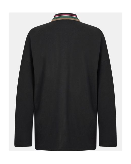 Vivienne Westwood Black Long-Sleeved Polo Shirt for men