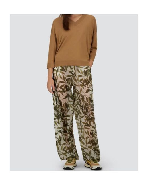 Herno Brown V-Neck Knitted Sweater