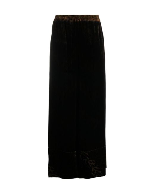 Pierre Louis Mascia Black Elastic Waist Casual Pants