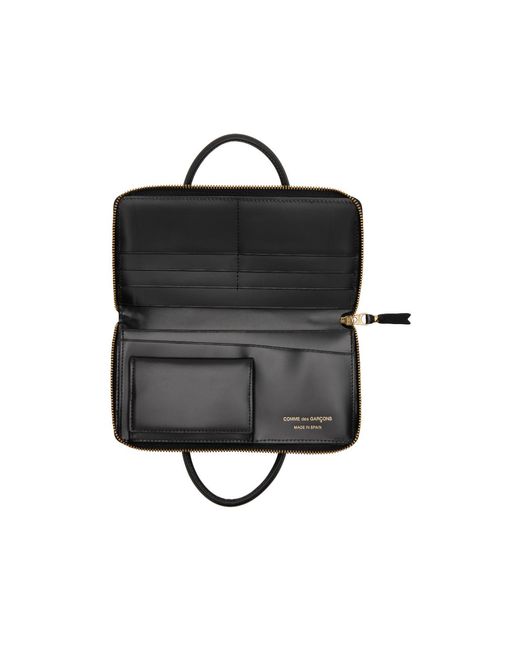 Comme des Garçons Black Comme Des Garons Wallet Logo Embossed Wallet for men