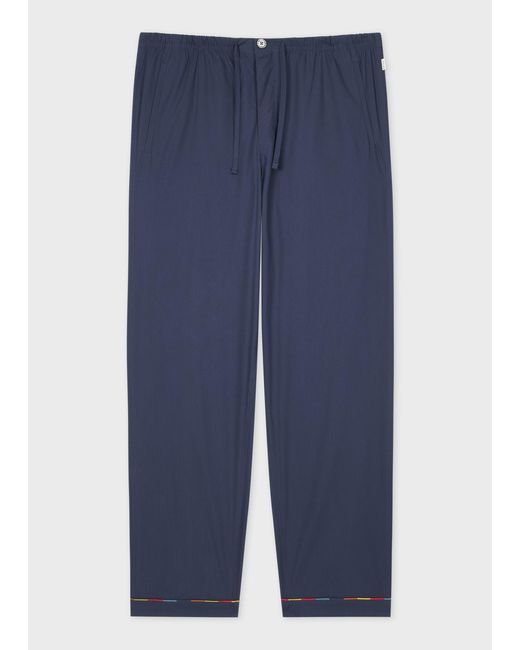 Paul Smith Blue Striped Trim Pyjamas for men