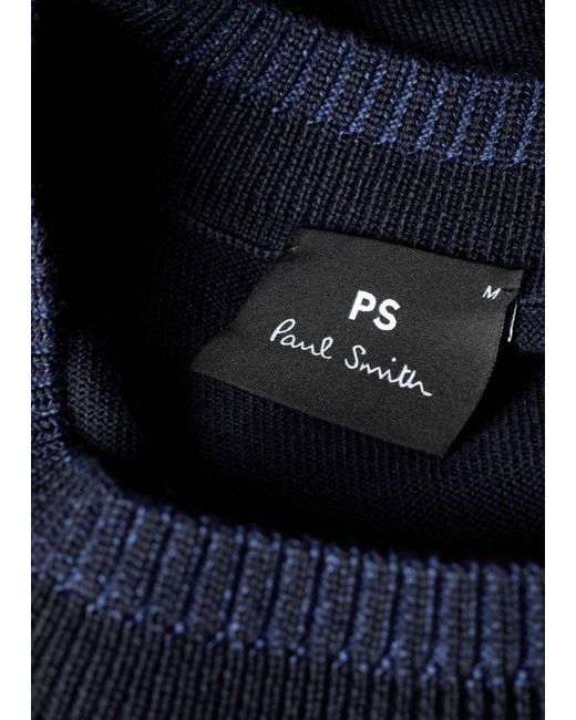 Paul Smith Blue Merino Wool Sweater for men