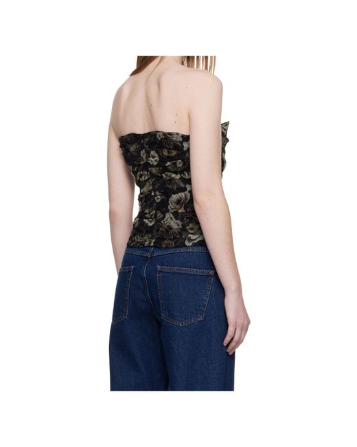 Magda Butrym Blue Corset Top