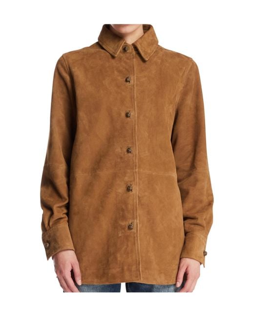 Rohe Brown Long-Sleeve Casual Jacket