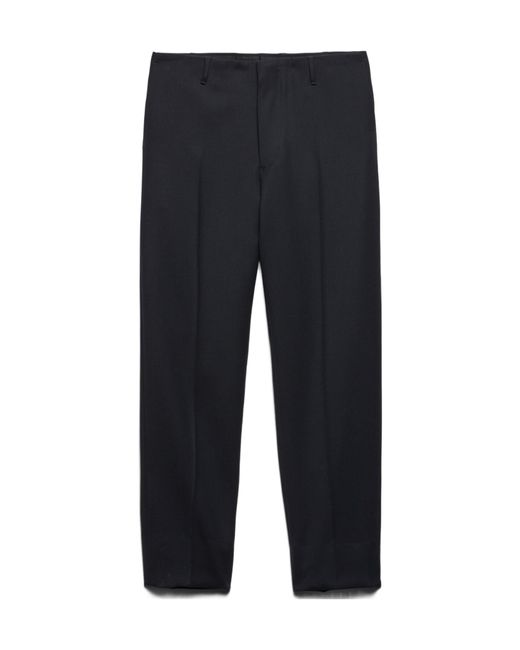 Prada Blue Wool Pants for men