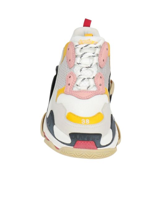 Balenciaga White Platform Sneakers