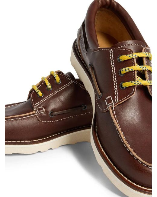 DSquared² Brown Round-Toe Loafers for men