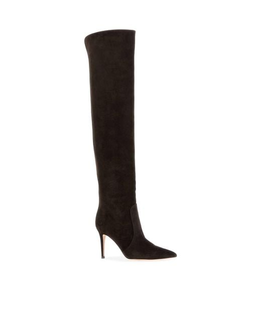 Gianvito Rossi Black Hansen Cuissard Boots