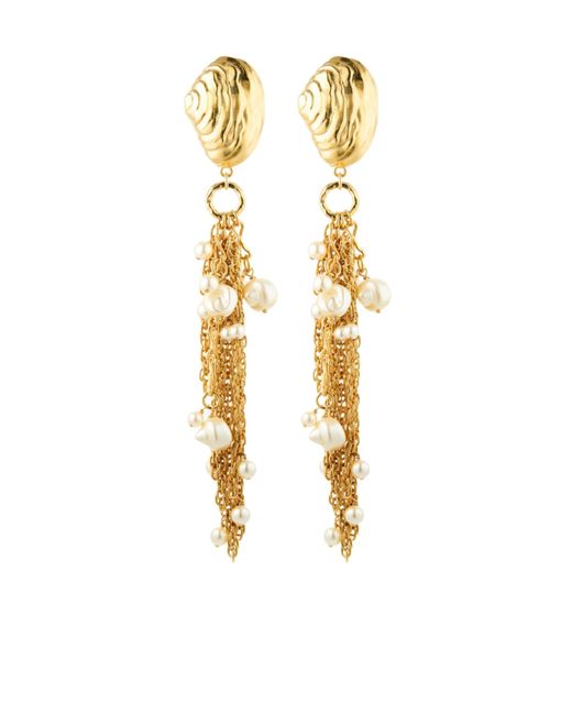 Chloé Metallic Shell Earrings