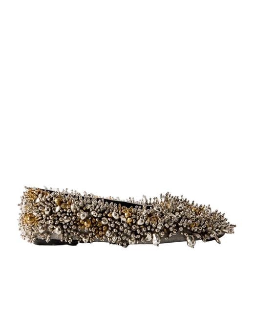 Dries Van Noten Multicolor Square Toe Ballet Flats