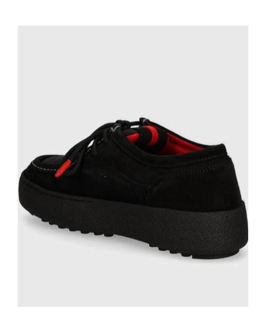 Moon Boot Black Mtrack Derby Shoes for men