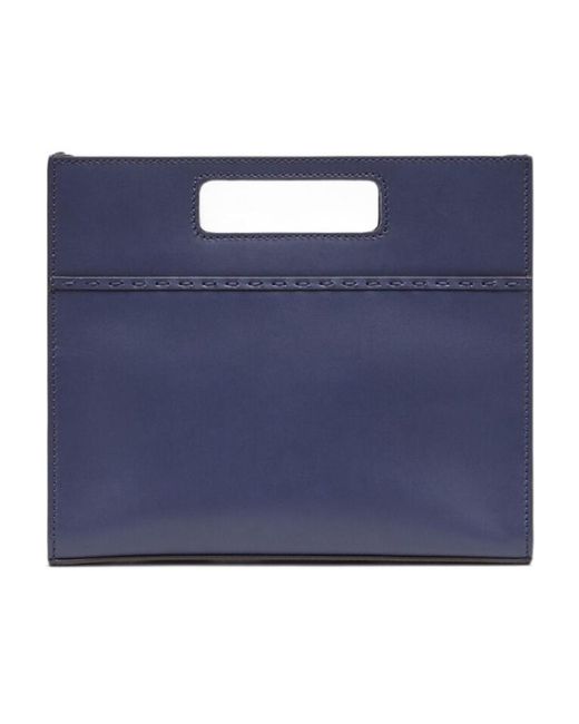 Fendi Blue Mini Logo Tote Handbag for men