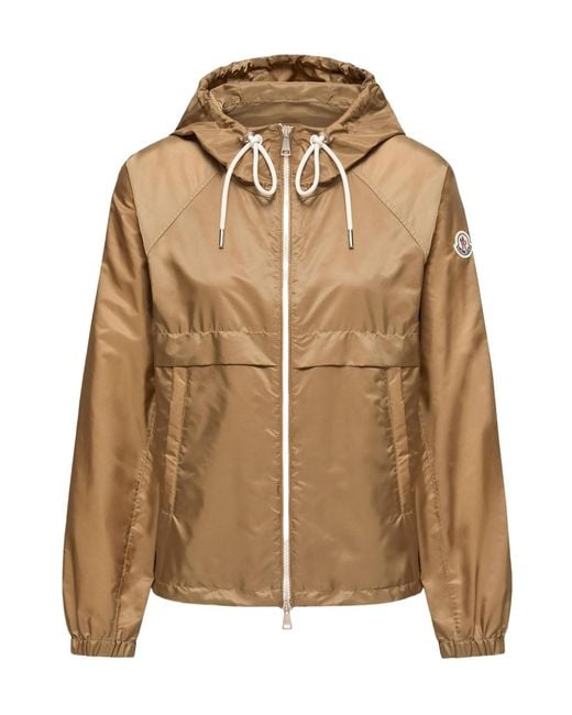 Moncler Brown Coquelicot Drawstring Hooded Jacket