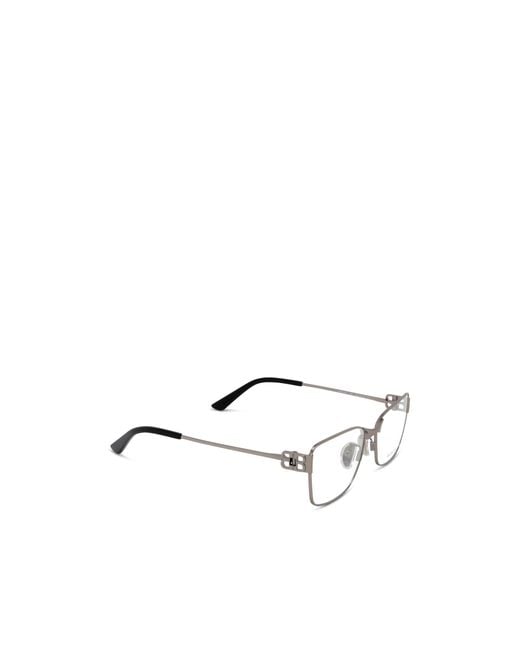 Balenciaga White Eyewear Rectangle Frame Glasses for men
