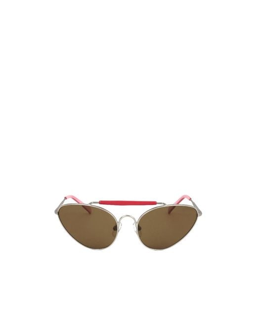 Dries Van Noten Brown Full Frame Sunglasses