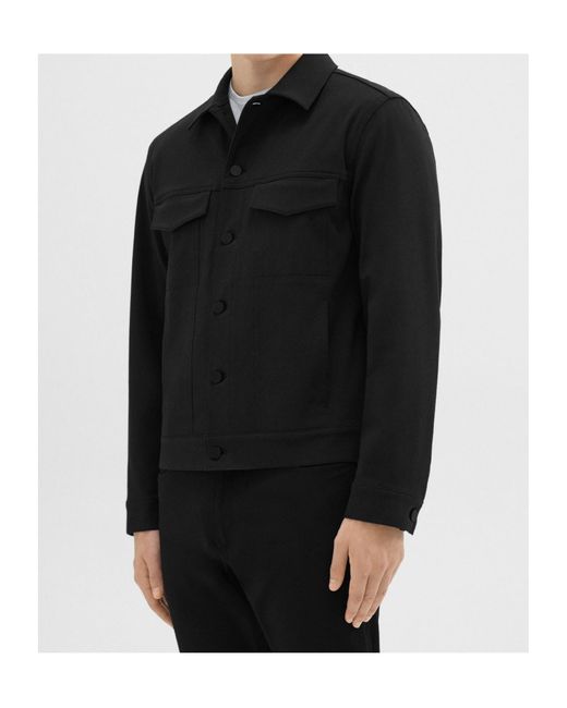 Theory Black River Trucker Jacket for men