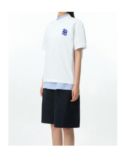 Adererror White Trs Tag T-Shirt 06 for men