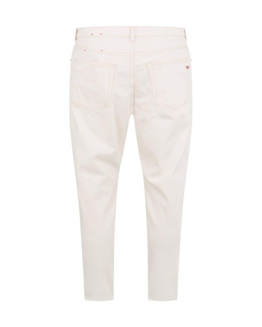 DIESEL White Defining Tapered Jeans for men