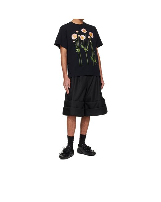 Simone Rocha Black Ballerina Leather Sneakers for men