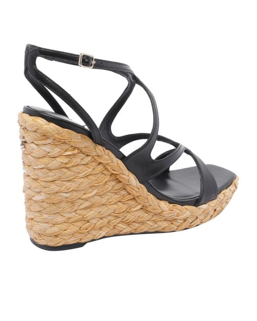 Jimmy Choo Metallic Ayla 110 Wedge Sandals