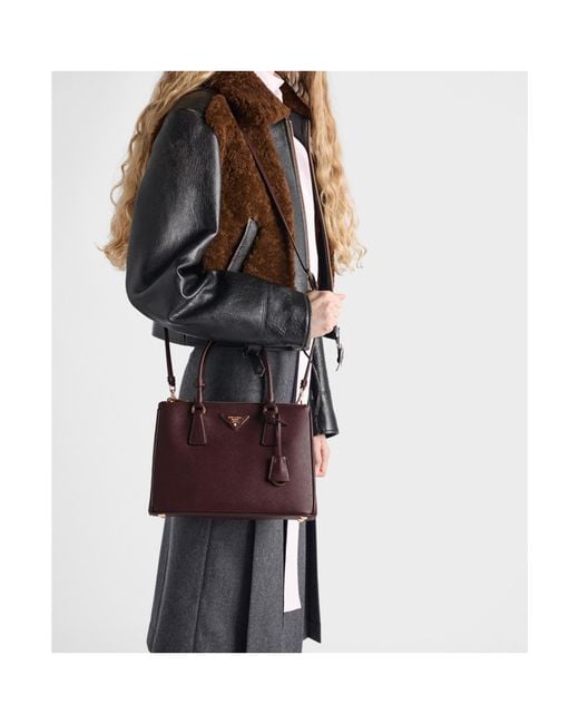 Prada Red Galleria Medium Saffiano Leather Bag