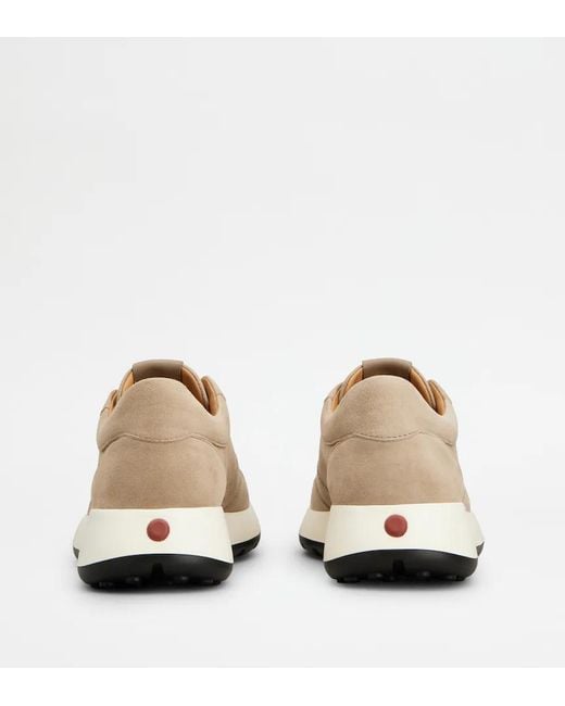 Tod's Natural Lace-Up Low-Top Casual Shoes