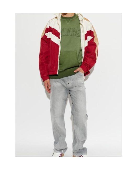 DSquared² Red Long-Sleeve Casual Jacket for men