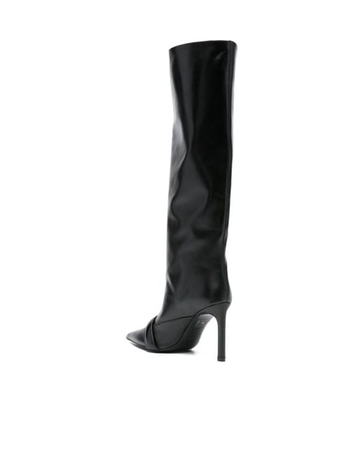 Coperni Black Pointed Toe Heeled Boots